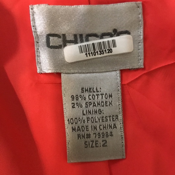 ♥️ Chico’s ♥️…Women’s 2 …Floral Print Jacket! - Picture 10 of 10